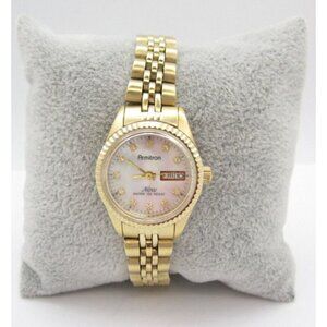 Women Armitron Now Quartz WR Analog 24mm Round Watch (H448) "New Battery"